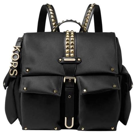 michael michael kors olivia rucksack mit nieten|Olivia Medium Studded Satin Backpack .